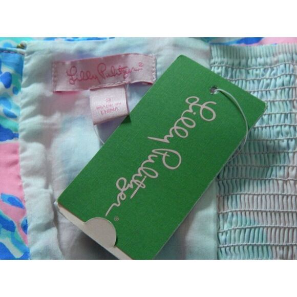 LILLY‎ PULITZER Dress Size 2  Pink Pout Barefoot Princess Seashell Cotton - Picture 11 of 12